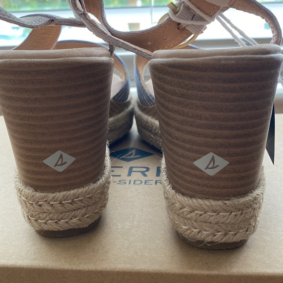 NWT Sperry Top-Sider Fairwater Striped Wedge Sandal Size 8.5 - Picture 5 of 6